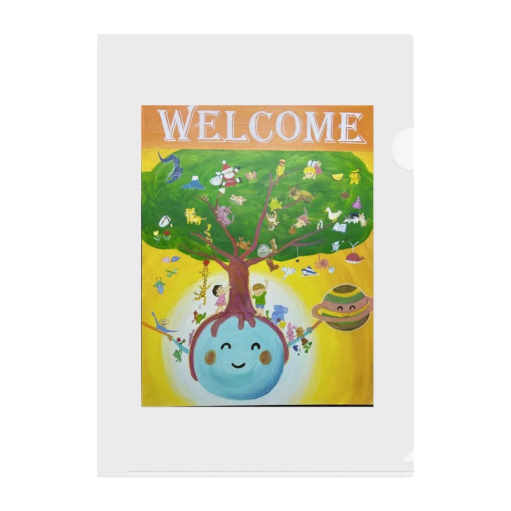 yoko-art-121のwelcome クリアファイル