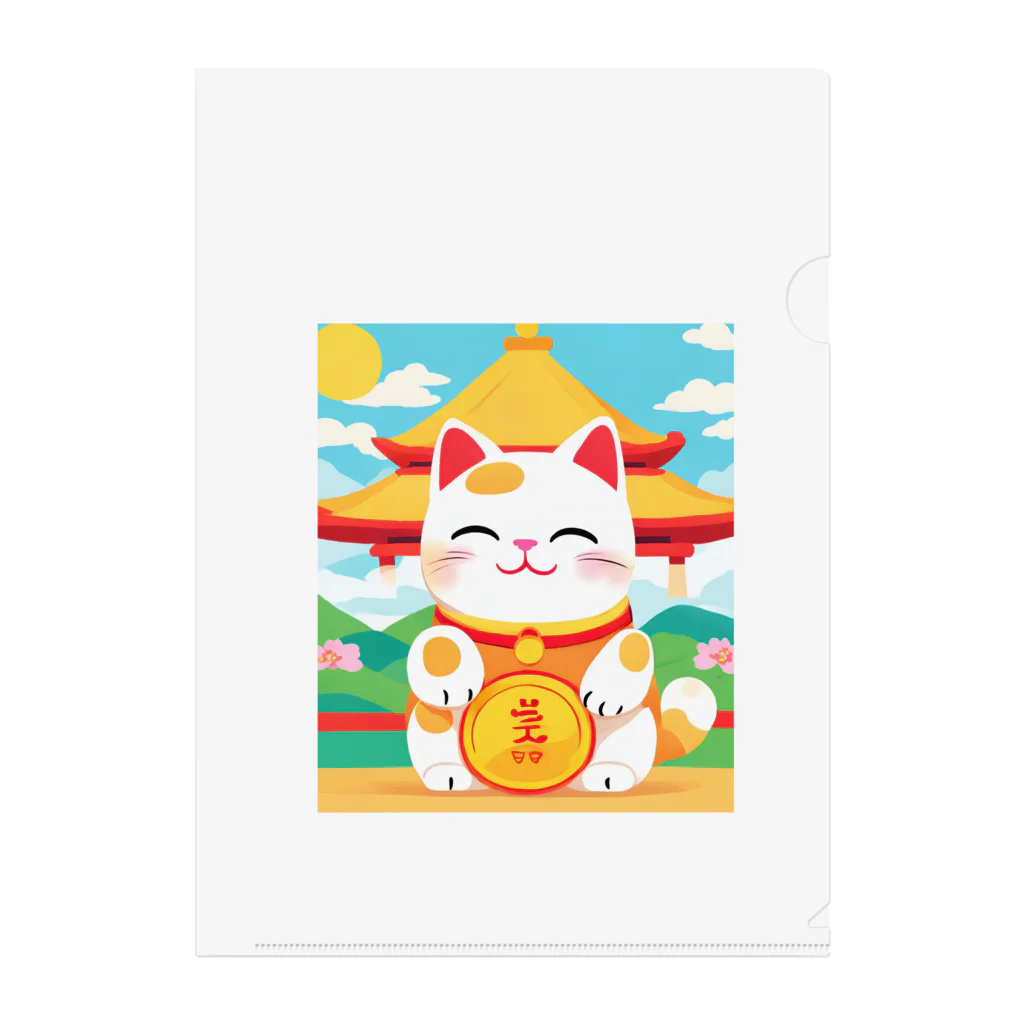 Toridoshisanの招く猫　あなたに幸せを　② Clear File Folder