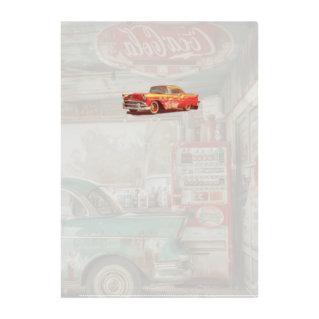 がーるずしょっぷのClassic Car🚗 Clear File Folder