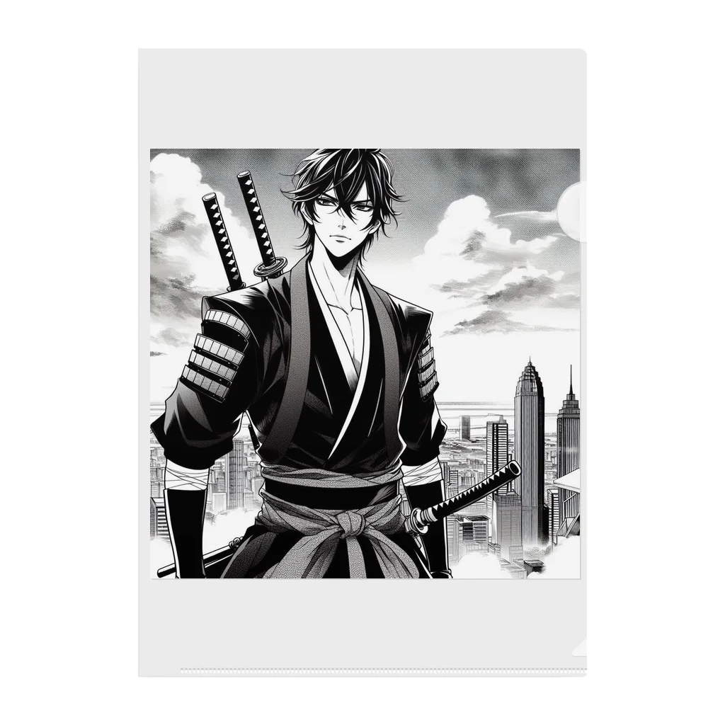 namidamakiの屋上侍 Clear File Folder