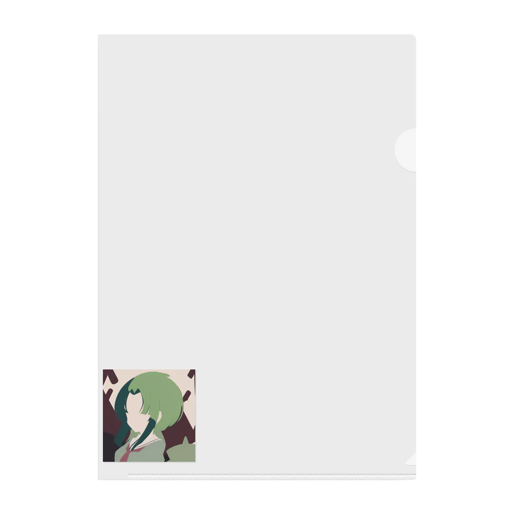 Riollaの緑の女の子 Clear File Folder