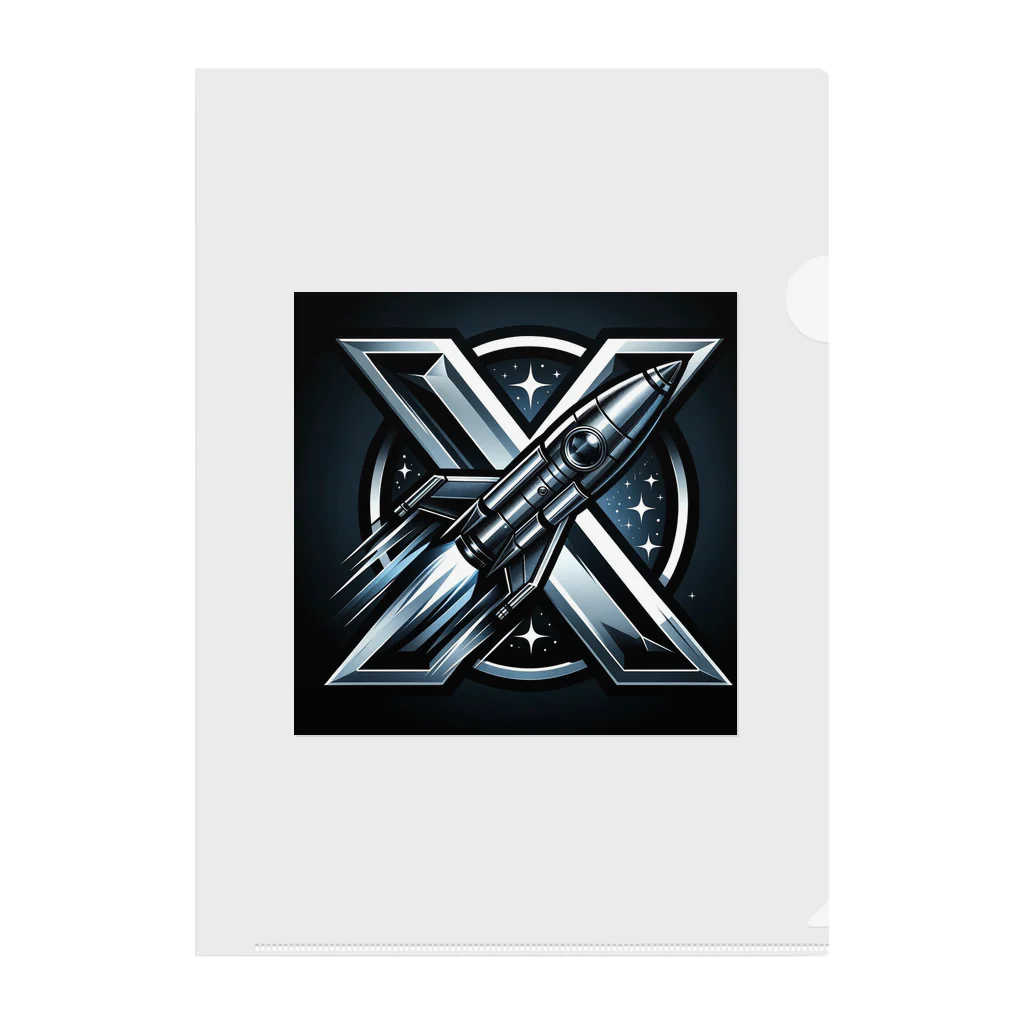 亀蘭タマムシのThe "X" when it comes to rockets. Clear File Folder