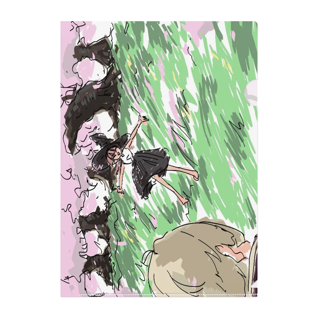 高知盆地 特産品市場のSakura Clear File Folder