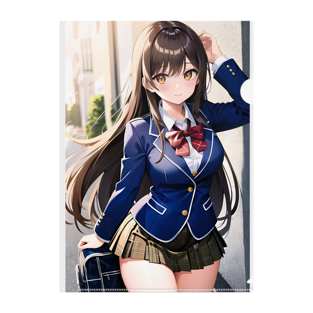 杉ぃ丸AI絵師の愛ちゃんクリアファイル Clear File Folder