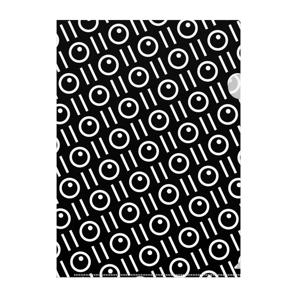 101DESIGNの101DESIGNのフルグラフィック(白) Clear File Folder