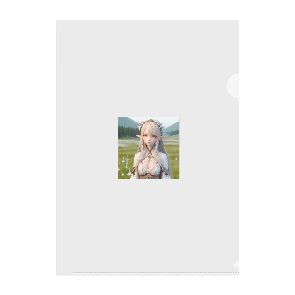 aaammmamのエルフ　美少女 Clear File Folder