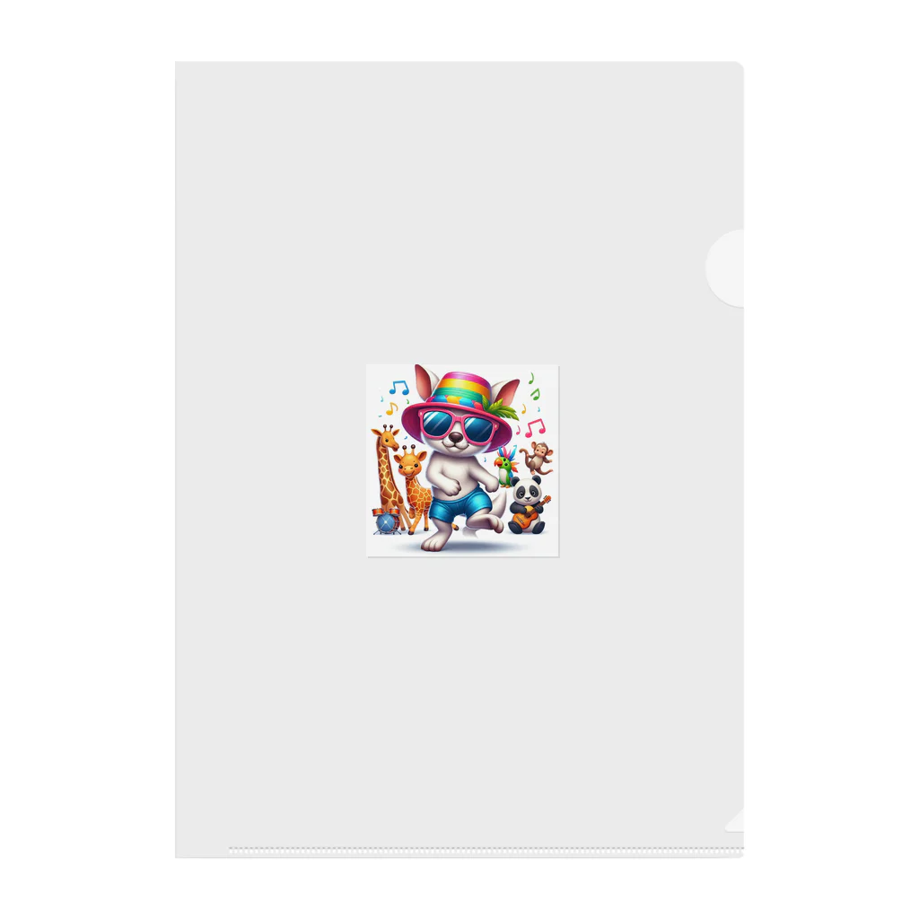 パカオのダンシングアニマル Clear File Folder