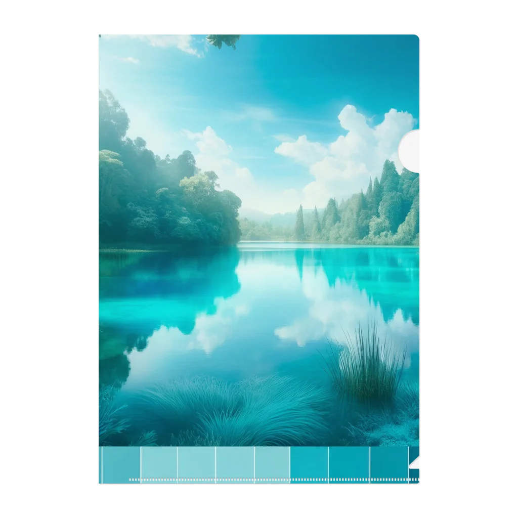 hana2ginの Almost Transparent Blue. Clear File Folder