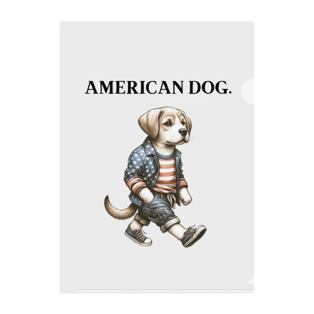 AMERICAN DOG.のAMERICAN DOG. Clear File Folder