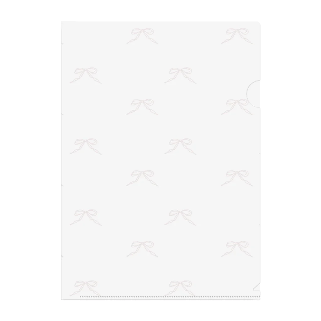 rilybiiの🩰 Balletcore Ribbon pattern . Clear File Folder