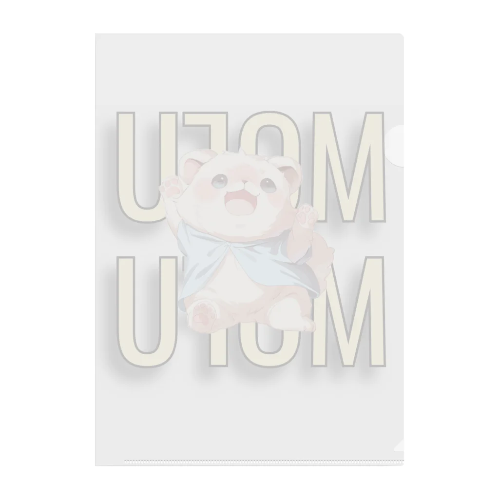 ClownCrown.jpのもふもふシリーズ001 Clear File Folder