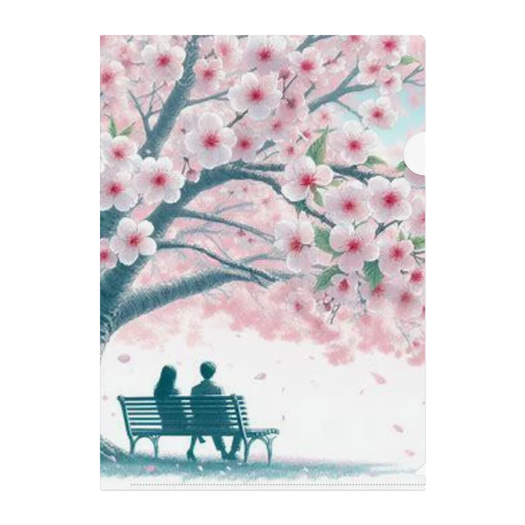 Rパンダ屋の「春風景グッズ」 Clear File Folder