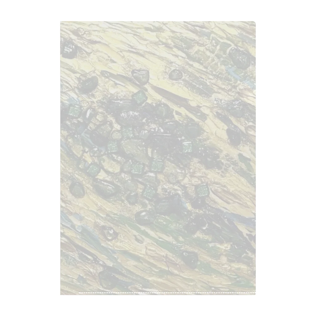 T.A.G テクスチャーアート 立体感 質感 カラフル 色彩 色合い 抽象 アブストラクト パワー エネルギー 波動 絶望 kawaiiのDragon gaze Clear File Folder