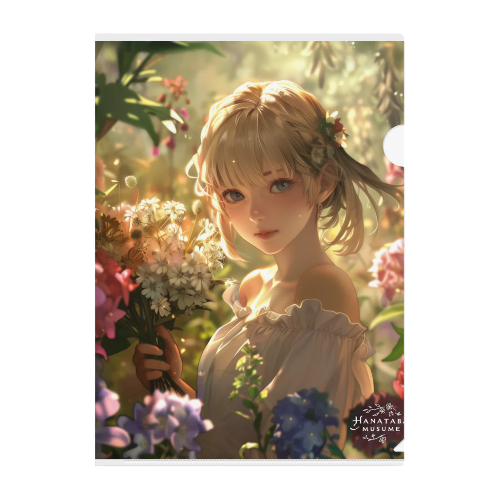 花束娘のFantasy Flower Field - Girl's Smile Clear File Folder