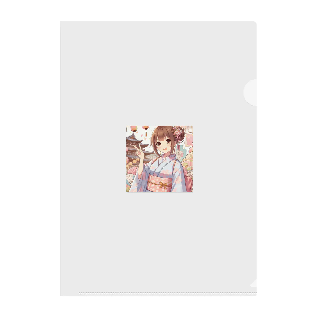 yukatagirlsのお祭り好きのＪＫ Clear File Folder