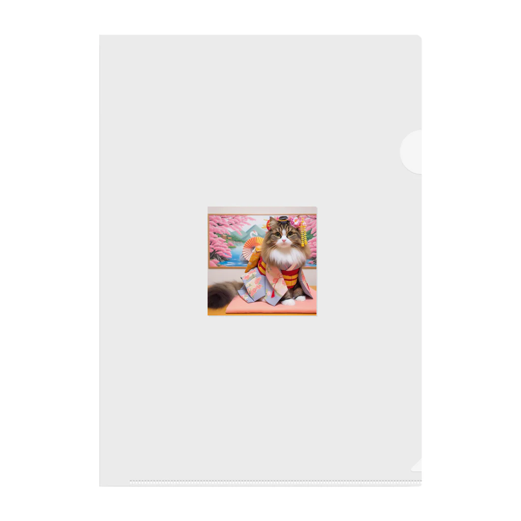 sophie138の舞妓ネコおにゃん Clear File Folder