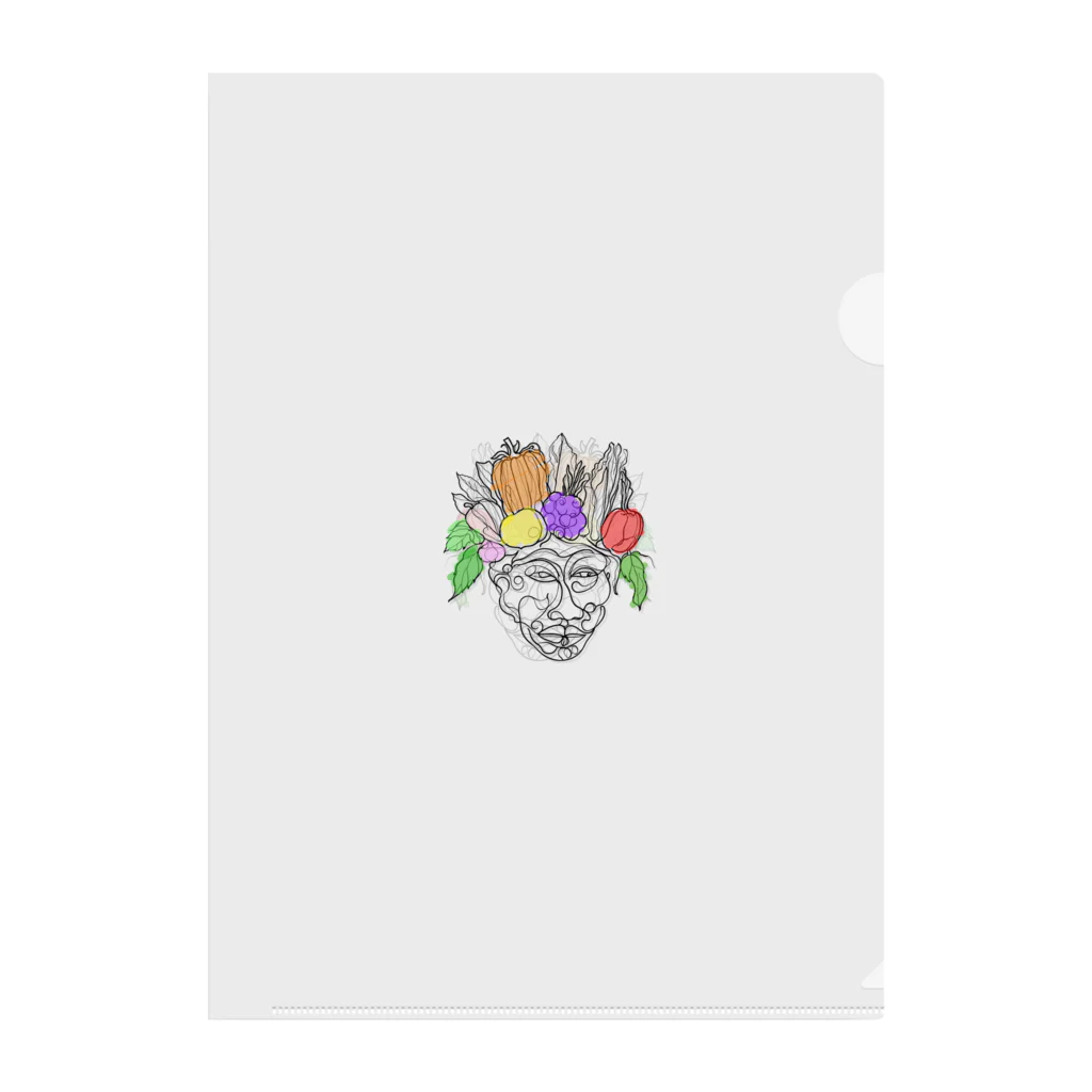 A-KdesignのArcimboldo風 クリアファイル