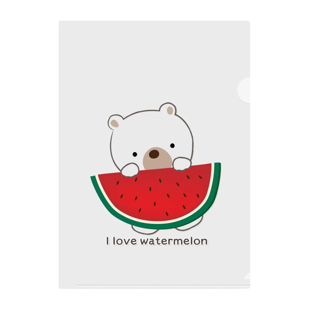 sari'sのI love watermelon Clear File Folder