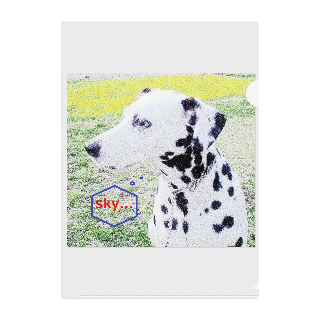 SKY_YUKI_RINのダルメシアングッズ１ Clear File Folder