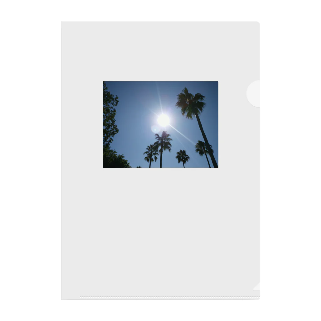 令和ベイビーのヤシの木と太陽 Clear File Folder