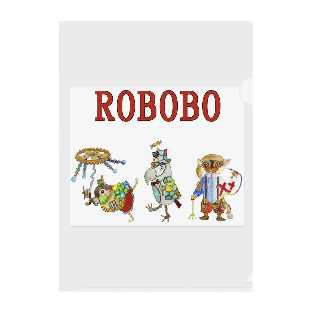 ねこぜや のROBOBO ロボトリオ🤖 Clear File Folder