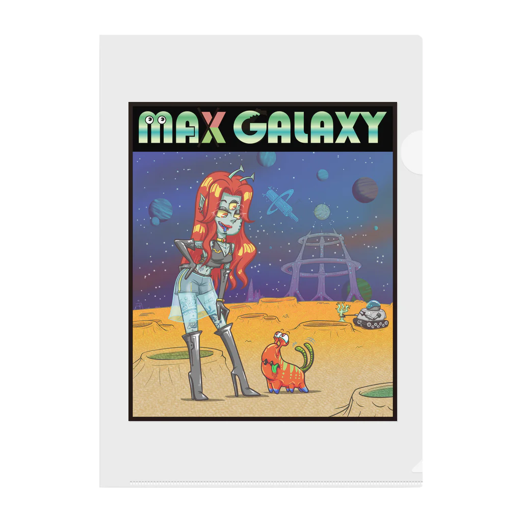 nidan-illustrationのMAX GALAXY Clear File Folder