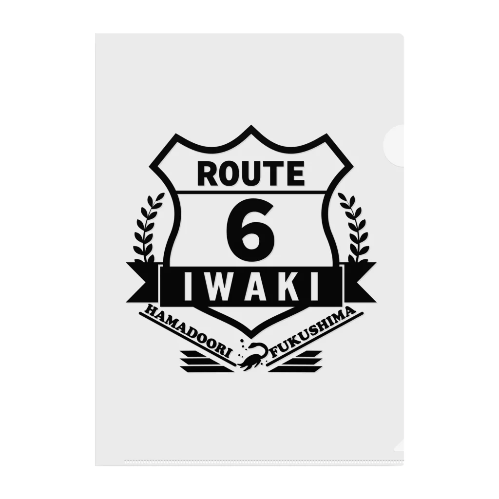 KUMA DESIGIN WORKSのROUTE6 いわきver. -海竜- クリアファイル