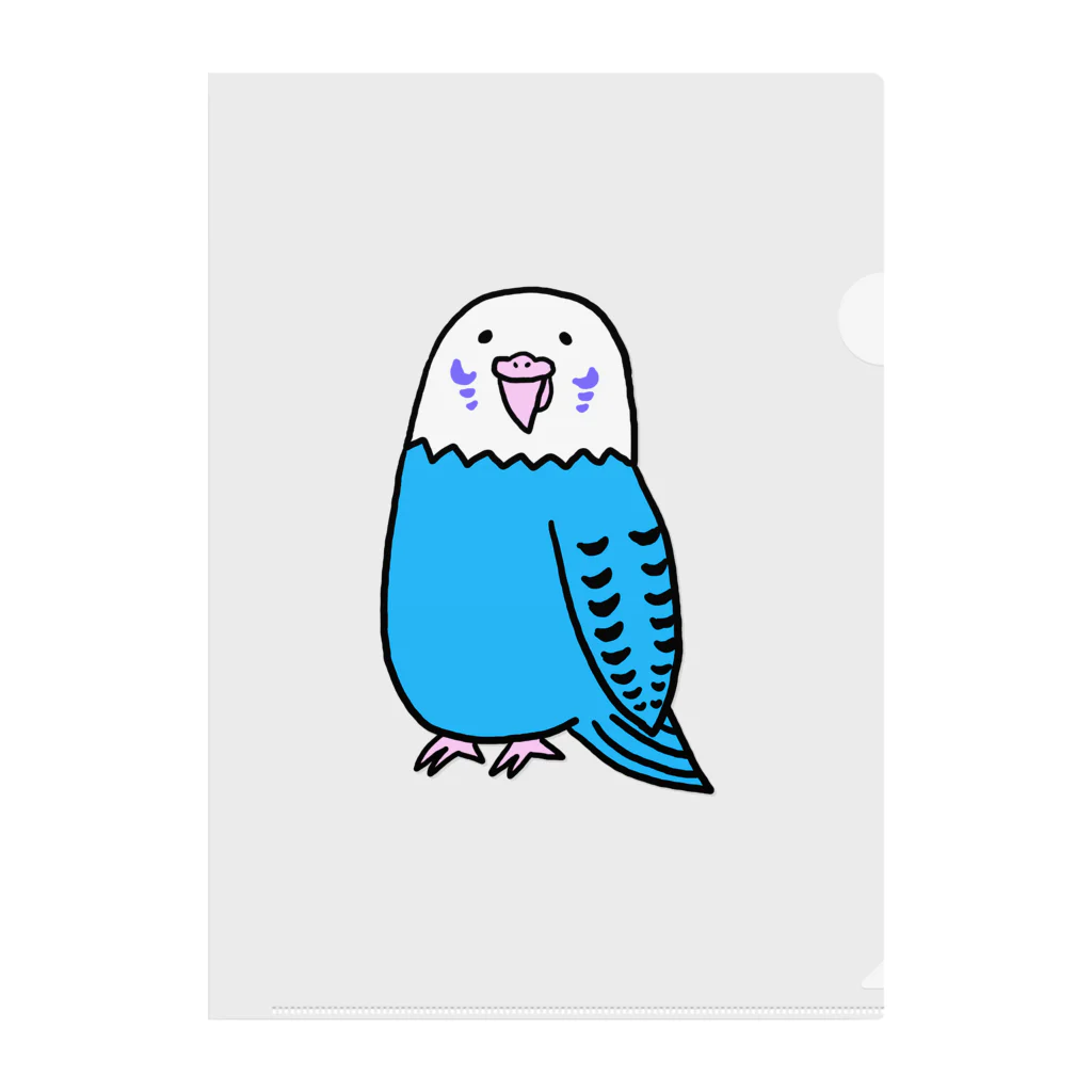 えかきにゃんこのお店♪のセキセイインコ Clear File Folder