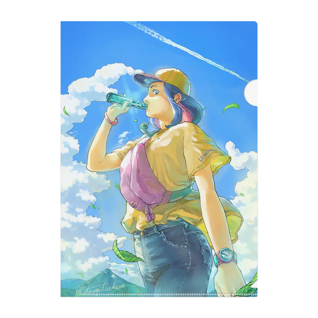 kitaooji shop SUZURI店のラムネ空 Clear File Folder