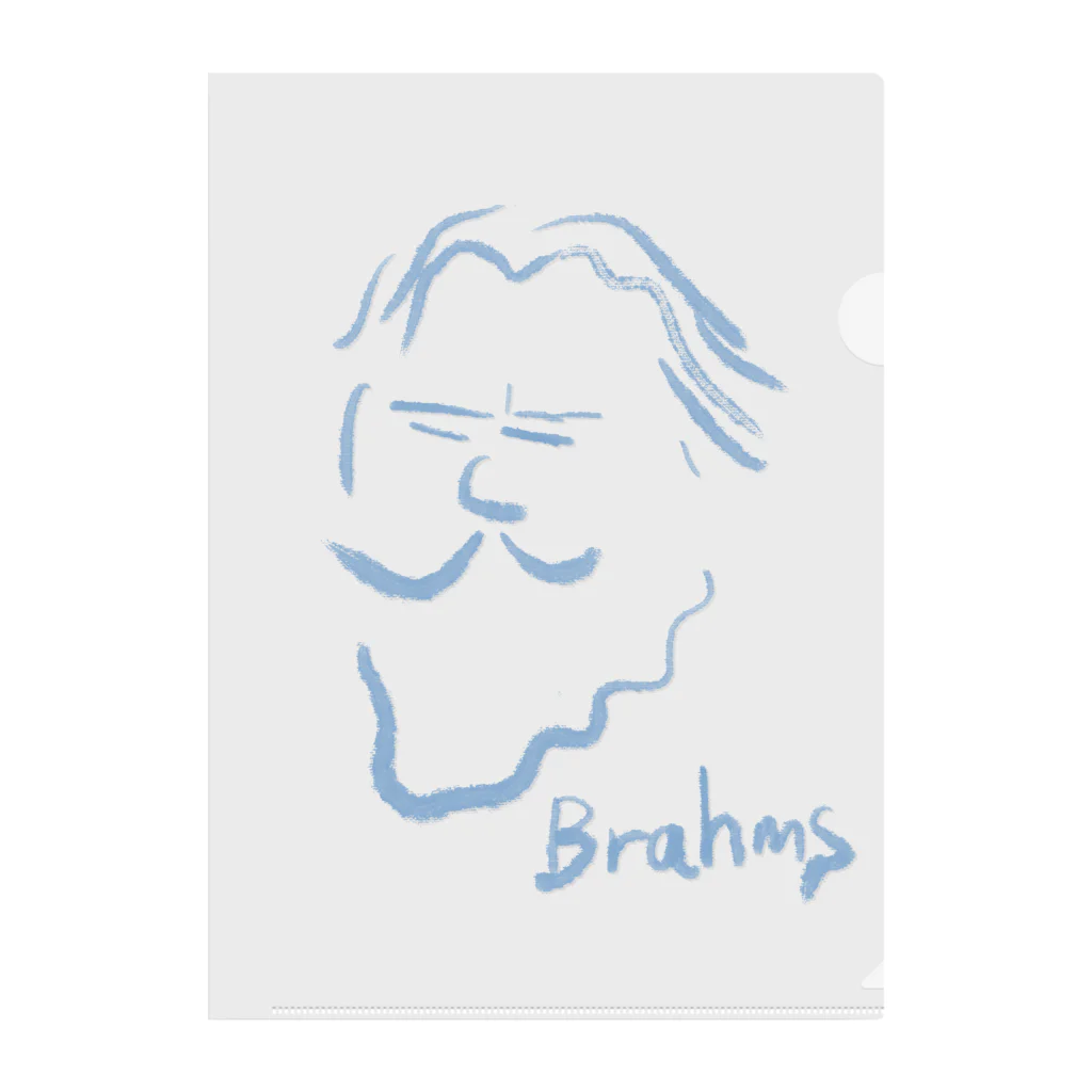 OSHIYOMANのブラームス　Brahms クリアファイル