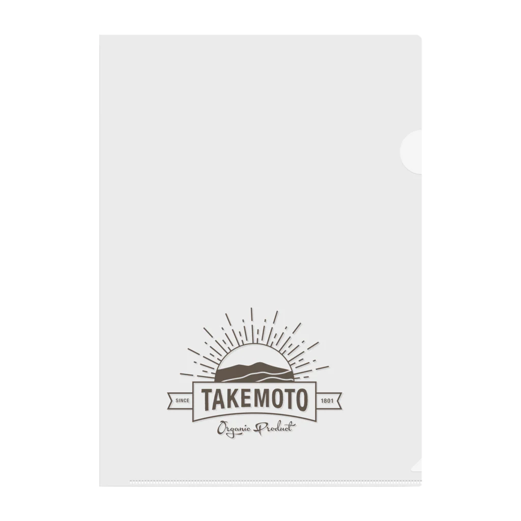 たけもと農場のTAKEMOTONOJOロゴ クリアファイル