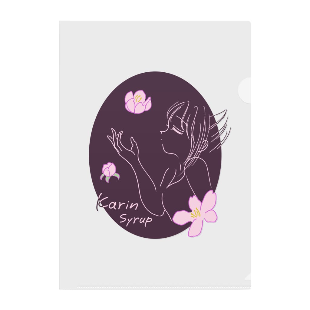 花梨の花香る 赤紫 Karinsyrupのクリアファイル通販 Suzuri スズリ