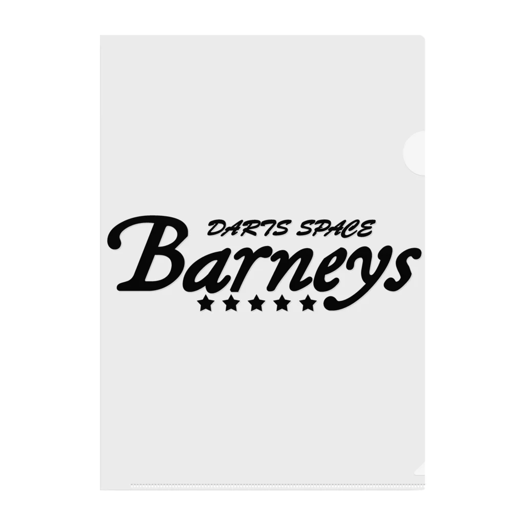 DARTS SPACE Barneysの新ロゴ大 Clear File Folder