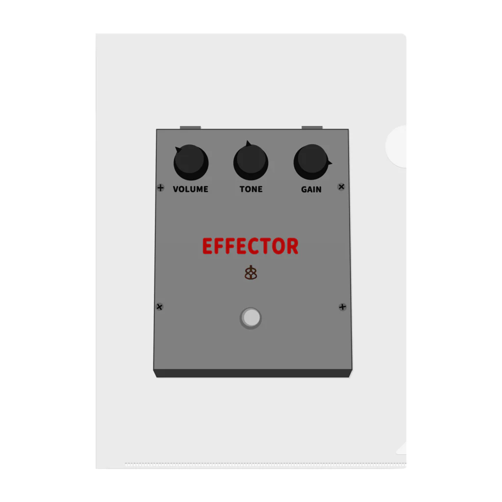 musicshop BOBのエフェクター - EFFECTOR クリアファイル