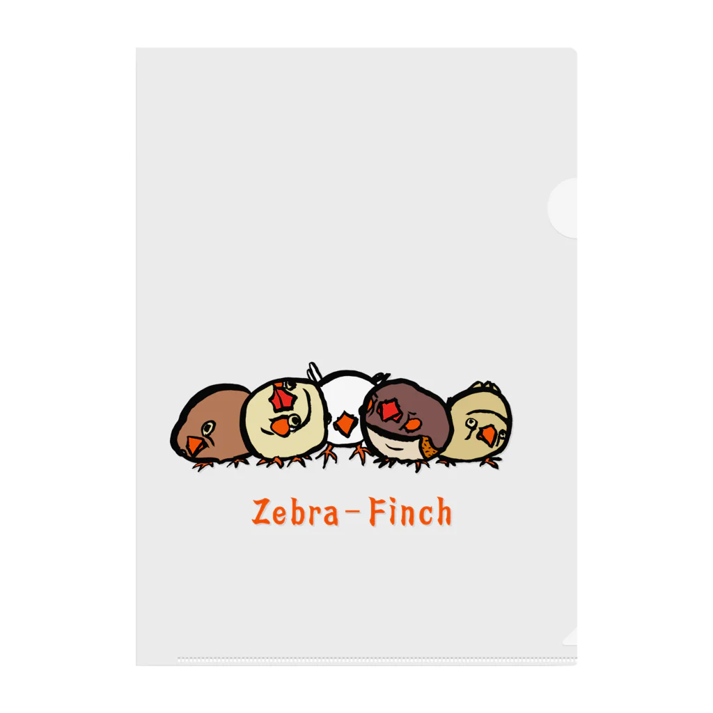 Mitsu-ZoのZebra-Finch クリアファイル