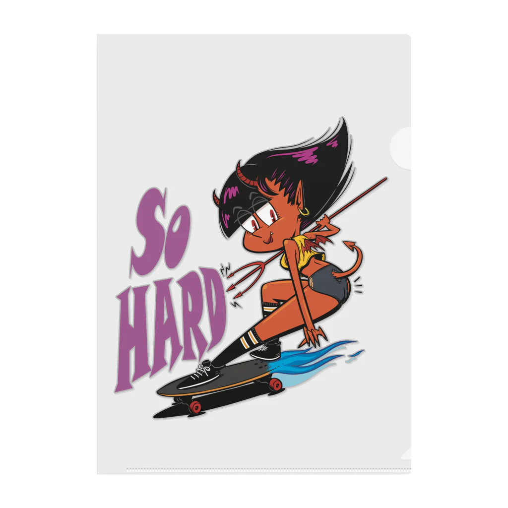 nidan-illustrationの“So HARD” クリアファイル