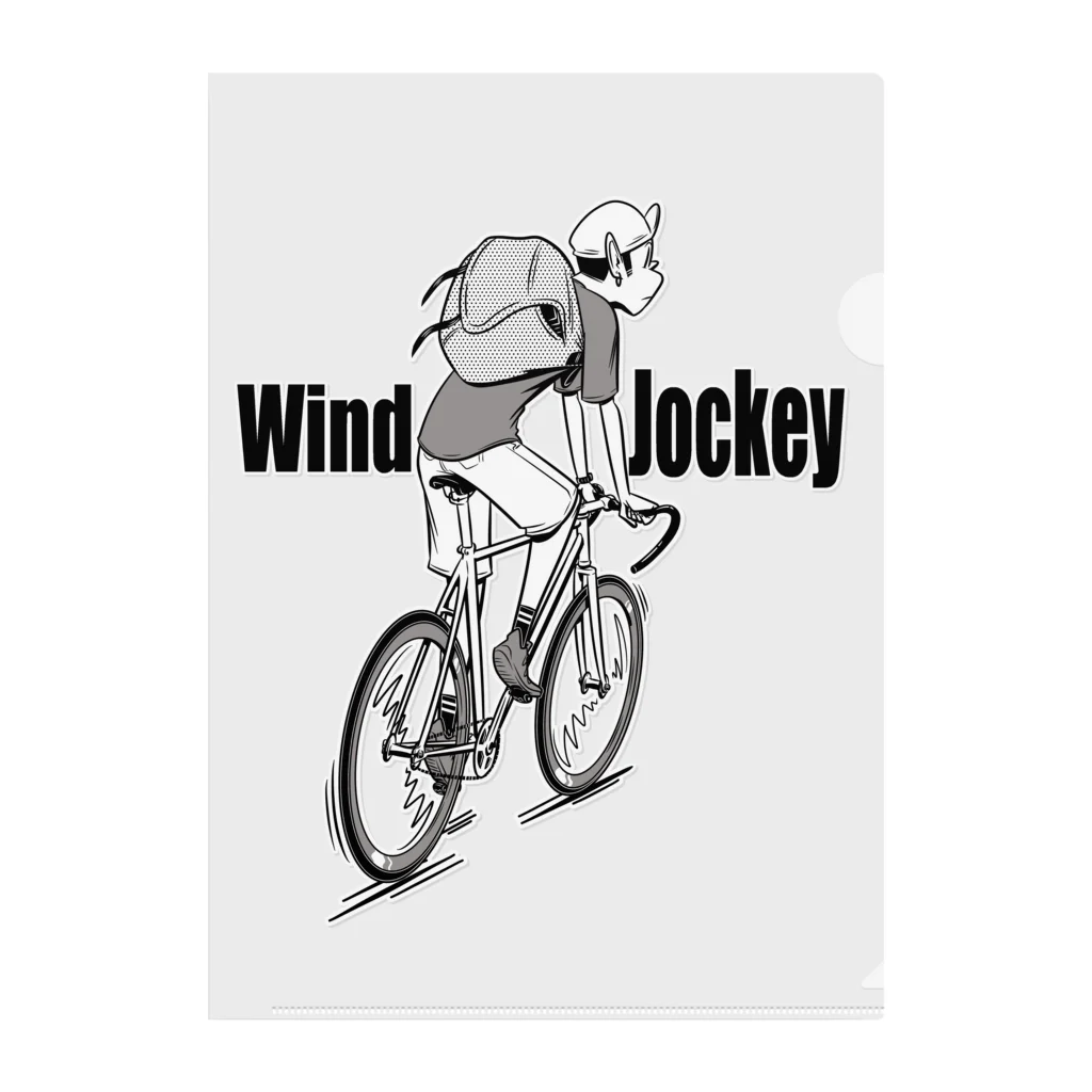 nidan-illustrationの"Wind Jockey" クリアファイル