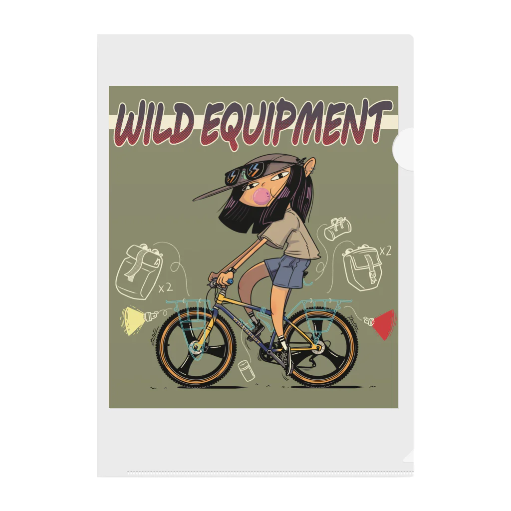 nidan-illustrationの"WILD EQUIPMENT” クリアファイル