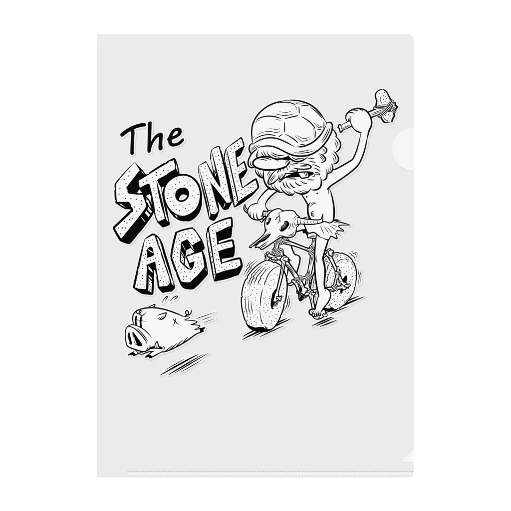 nidan-illustrationの"The STONE AGE" #1 Clear File Folder