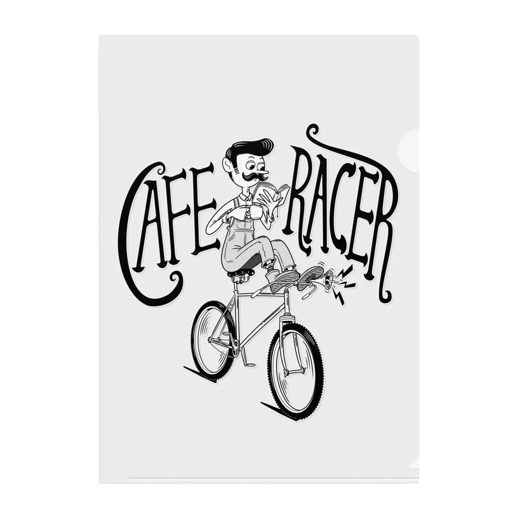 nidan-illustrationの"CAFE RACER" Clear File Folder