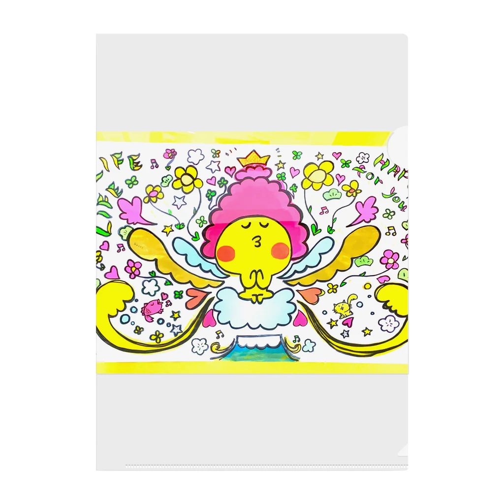 301art worksのブダちょっぺcolorful Clear File Folder