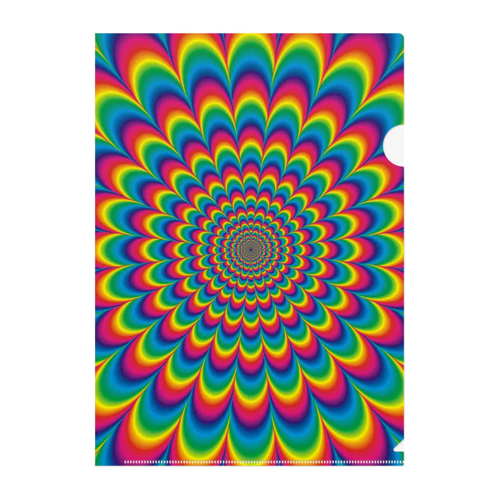 AQ-BECKのpsychedelic-02 Clear File Folder