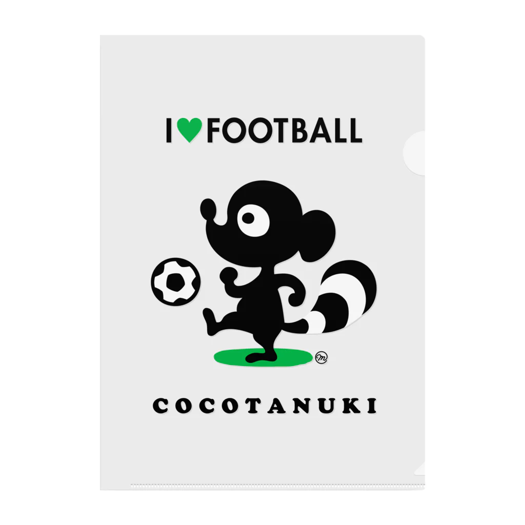 茉莉香｜Marikaのサッカー大好きココタヌキ クリアファイル
