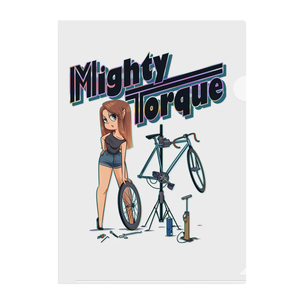 nidan-illustrationの"Mighty Torque" Clear File Folder
