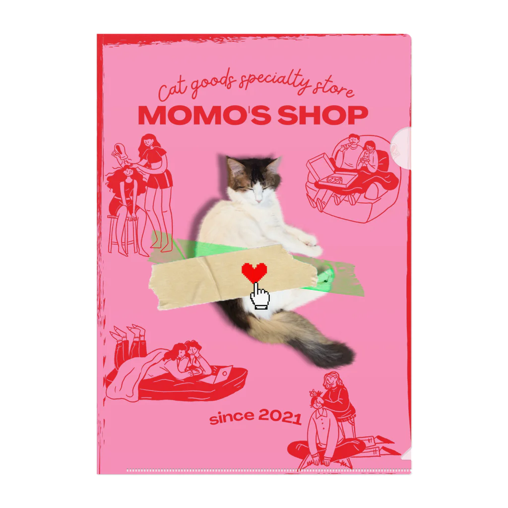 𝙈𝙊𝙈𝙊'𝙨 𝙎𝙝𝙤𝙥のMOMO's shop クリアファイル