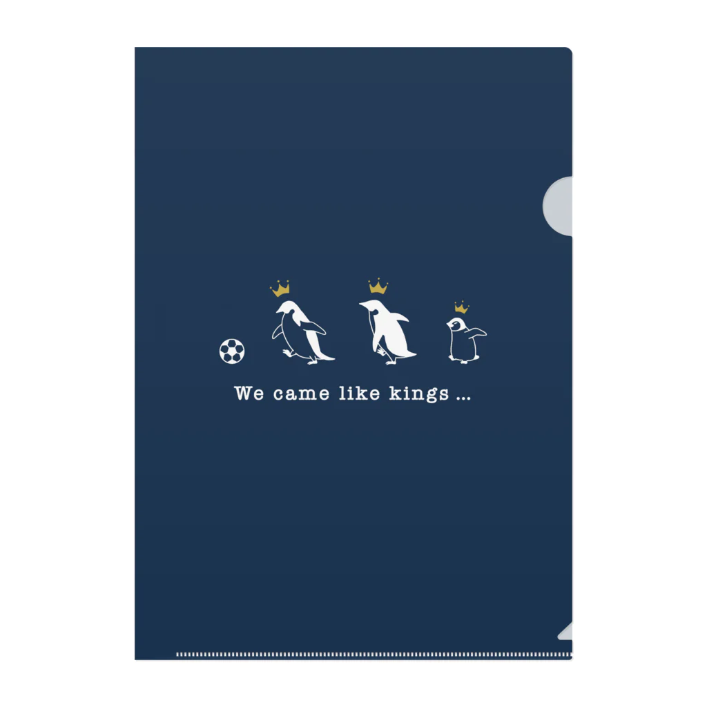 toriのおみせのPenguins(ホワイト) Clear File Folder