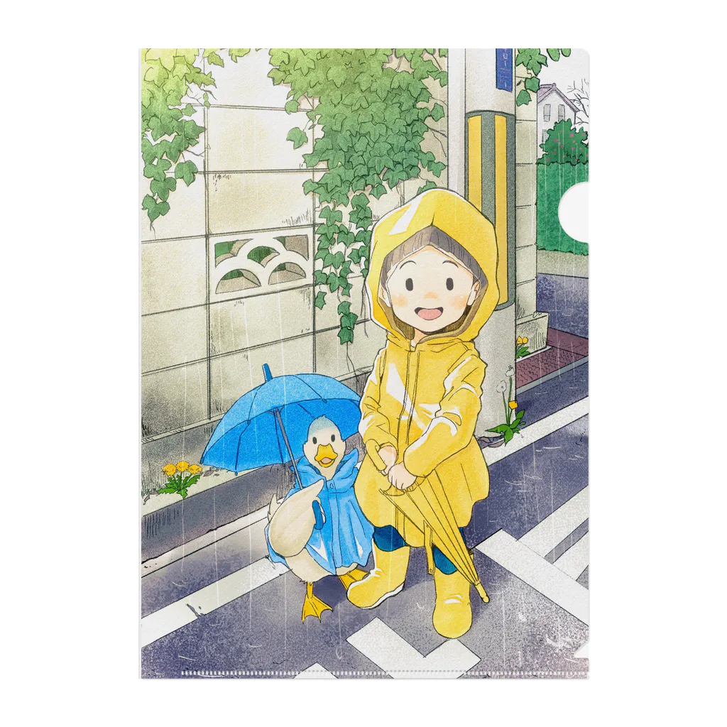 フジワラヨシトの雨の土曜日 Clear File Folder