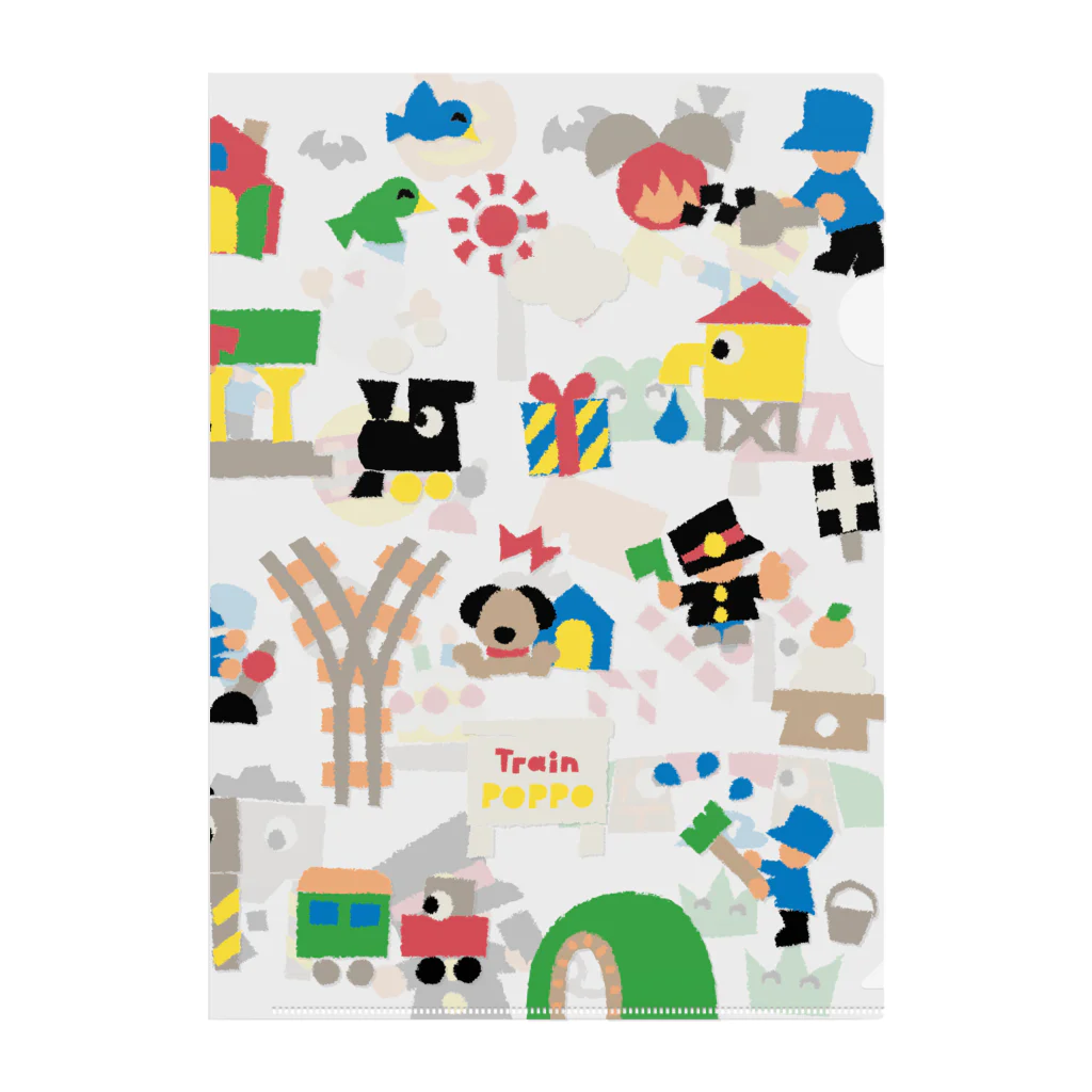 つぼいたけしのTrain POPPO Clear File Folder