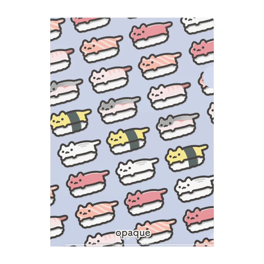 opaqueのねこすし Clear File Folder