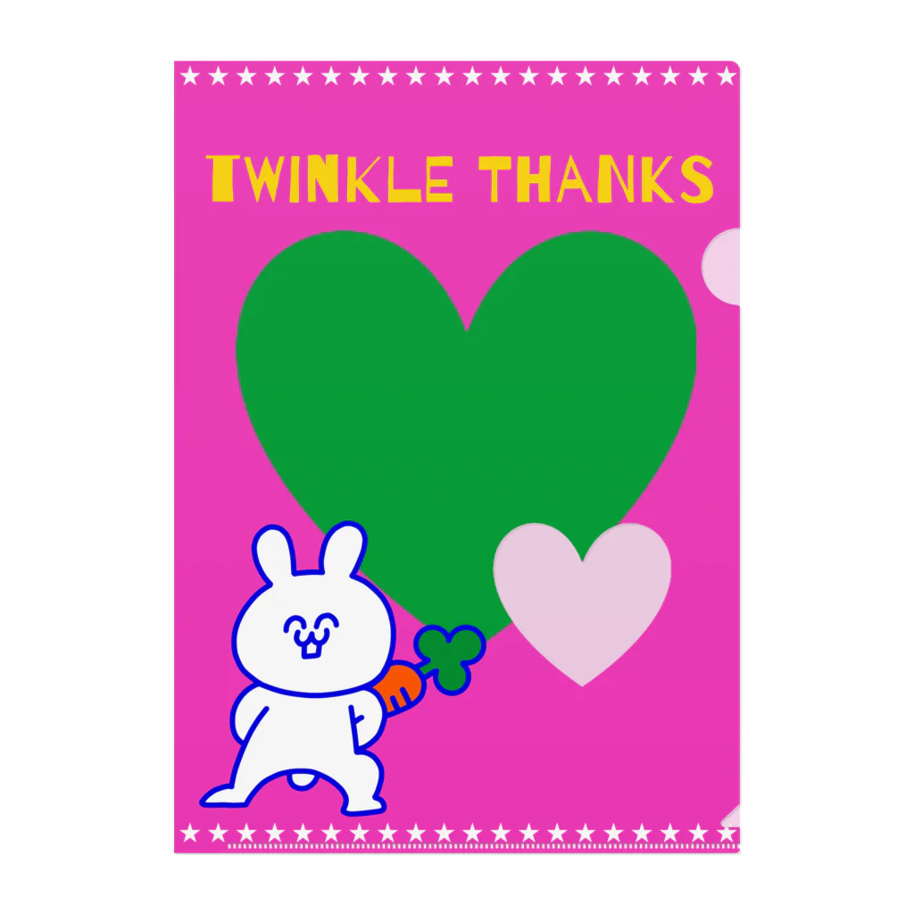 Twinkle★Thanksのぴょんまるファイル クリアファイル